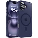 MOCCA Magnetic Shockproof for iPhone 16 Case,Deep Blue