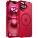 MOCCA Magnetic Shockproof for iPhone 16 Case,Red