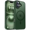 MOCCA Magnetic Shockproof for iPhone 16 Case,Midnight Green