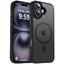 MOCCA Magnetic Shockproof for iPhone 16 Case,Black