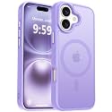 MOCCA Magnetic Shockproof for iPhone 16 Case,Light Purple