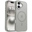 MOCCA Magnetic Shockproof for iPhone 16 Case,Titanium Gray