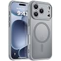 MOCCA Magnetic Shockproof for iPhone 17 Pro Max Case,Titanium Gray