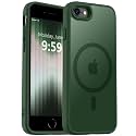 MOCCA Magnetic Shockproof for iPhone SE 2022 Case,Midnight Green