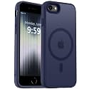 MOCCA Magnetic Shockproof for iPhone SE 2022 Case,Deep Blue
