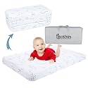 Mochen Trifold Pack and Play Mattress, 38"x26" Breathable Dual-Sided Memory Foam Pack n Play Mattresses Pad, Foldable Portable Baby Mattress for Pack N Play with Travel Bag &amp; Washable Cover