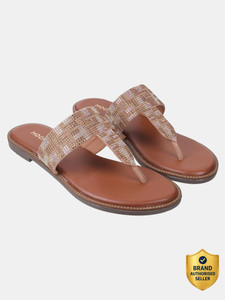 MOCHI EmbellishedT-Strap Women Flats