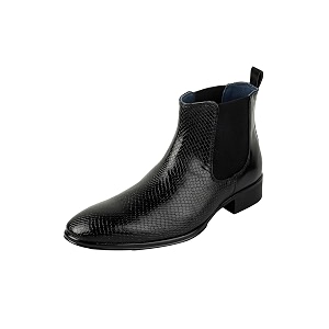 Mochi Mens Slip On Closure Boots with