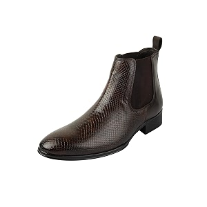 Mochi Mens Slip On Closure Boots with