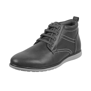 Mochi Mens Chelsea Leather Stylish High Top