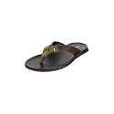 Mochi Men Leather Dual-Tone Slip-On Casual Slippers