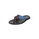 Mochi Men Leather Dual-Tone Slip-On Casual Slippers