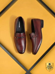 MOCHI Mens Maroon Slip On closure Formal