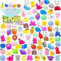 Mochi Squishies Squishy Toy 120pcs Party Favors for Kids Classroom Prize Mochi Squishy Mini Kawaii squishies Mochi Stress Reliever Toys Easter Basket Stuffers fillers with Storage Box