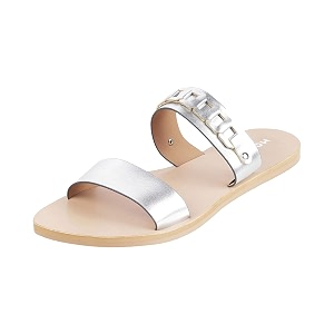 mochi women39s fashionable double strap flat sandal