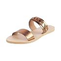 Mochi Women's Fashionable Double Strap Flat Sandal