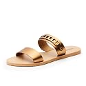 Mochi Women's Fashionable Double Strap Flat Sandal