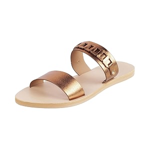 mochi women39s fashionable double strap flat sandal