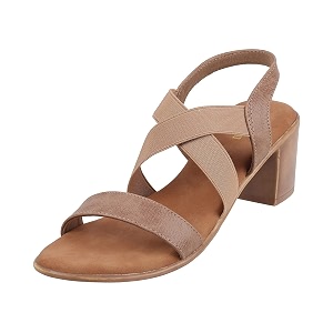 Mochi Womens Faux Leather Block Heel Strappy