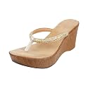 Mochi Women39s Faux Leather Thong Slip On
