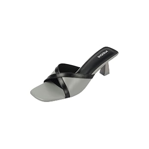 Mochi Womens Stylish Kitten Heel Slides
