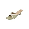 Mochi Women39s Stylish Kitten Heel Slides