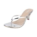 Mochi Women39s Thong Strap Kittne Heel Casual