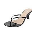 Mochi Women39s Thong Strap Kittne Heel Casual