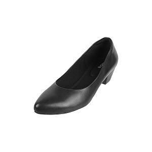 Mochi Women Black Synthetic Pointed Toe Mid