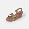 Mochi Women Comfort Ankle-strap Wedge Heel Fashion