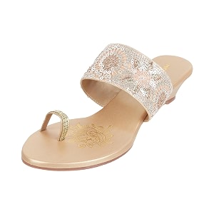 Mochi Women Ethnic Wedge Heel Sandal