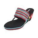 Mochi Women Ethnic Wedge Heel Sandal