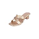 Mochi Women Faux Leather Glamorous Strap Block