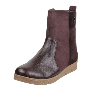 Mochi Women Leather Ankle Boot
