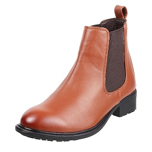 Mochi Women Leather Ankle Boot