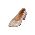 Mochi Women Synthetic Leather Block Heel PumpFormal