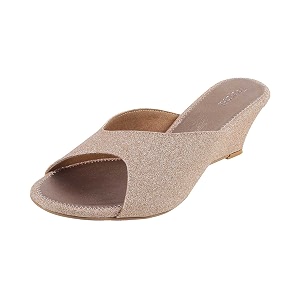 Mochi Womens Metallic Fashion Heel Sandals