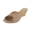 Mochi Women39s Metallic Fashion Heel Sandals