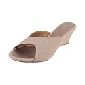 Mochi Women39s Metallic Fashion Heel Sandals