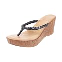 Mochi Women39s Faux Leather Thong Slip On