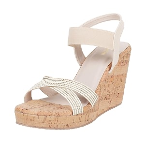 Mochi Women Wedge High Heel Fashion Sandal