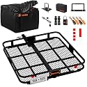 Mockins Square Trailer Hitch Cargo Carrier &amp; 30 Cu Ft Waterproof Cargo Bag