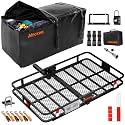 Mockins 60"x36"x6" XL Heavy Duty Trailer Hitch Cargo Carrier w/ 500Lbs. Cap