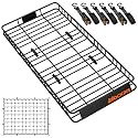 Mockins XL Extendable Roof Rack Cargo Carrier for Top of Vehicle Storage