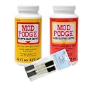 Mod Podge Complete Decoupage Kit-Two 16oz Bottles Waterbase Sealer/Glue (Matte Gloss Finish) with 4-pk Foam Brush Set, Clear