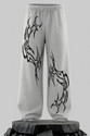 MOD YOUNG Printed Men Grey Track Pants
