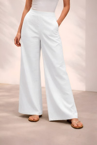Moda Rapido Comfort Fit Women White Trousers
