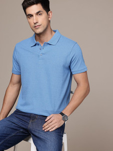 Moda Rapido Solid Men Polo Neck Light