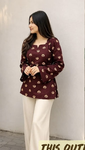 MODAMIA Women Printed Straight Kurta