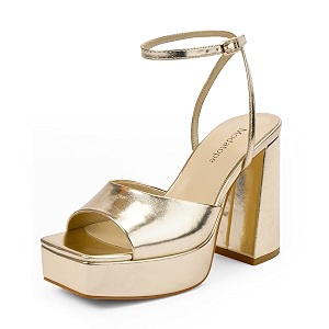 Modatope Platform Heels for Women Chunky Heel